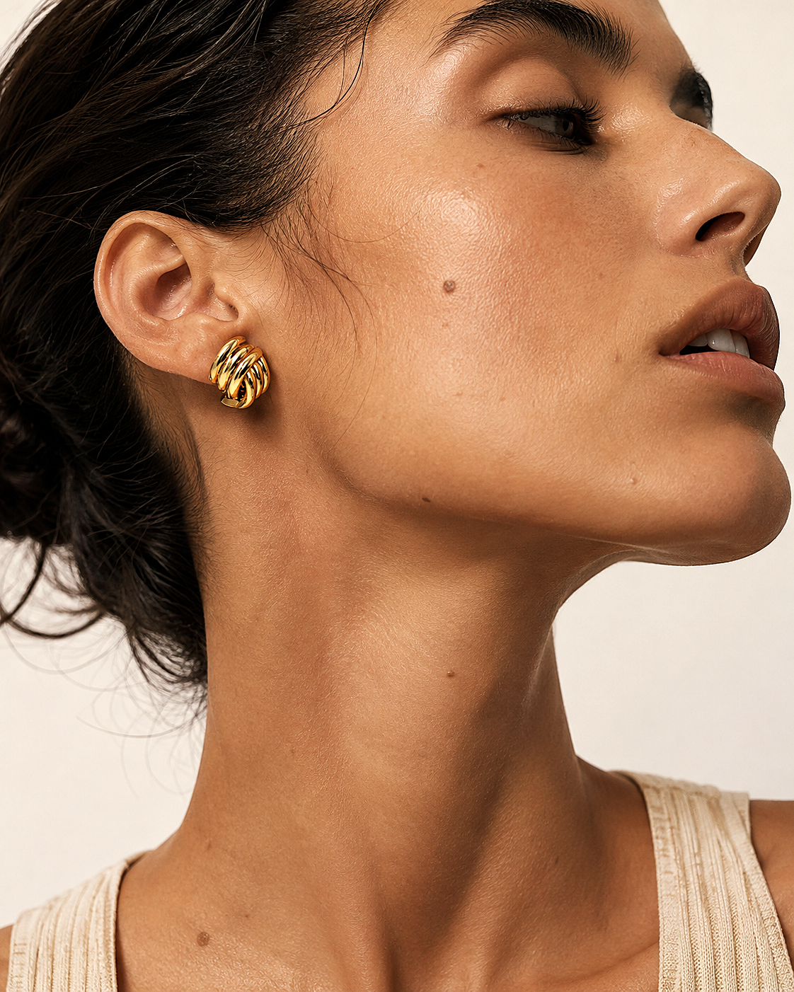 Heavy Rotation 18K Gold Plated Earrings - B E L O R I