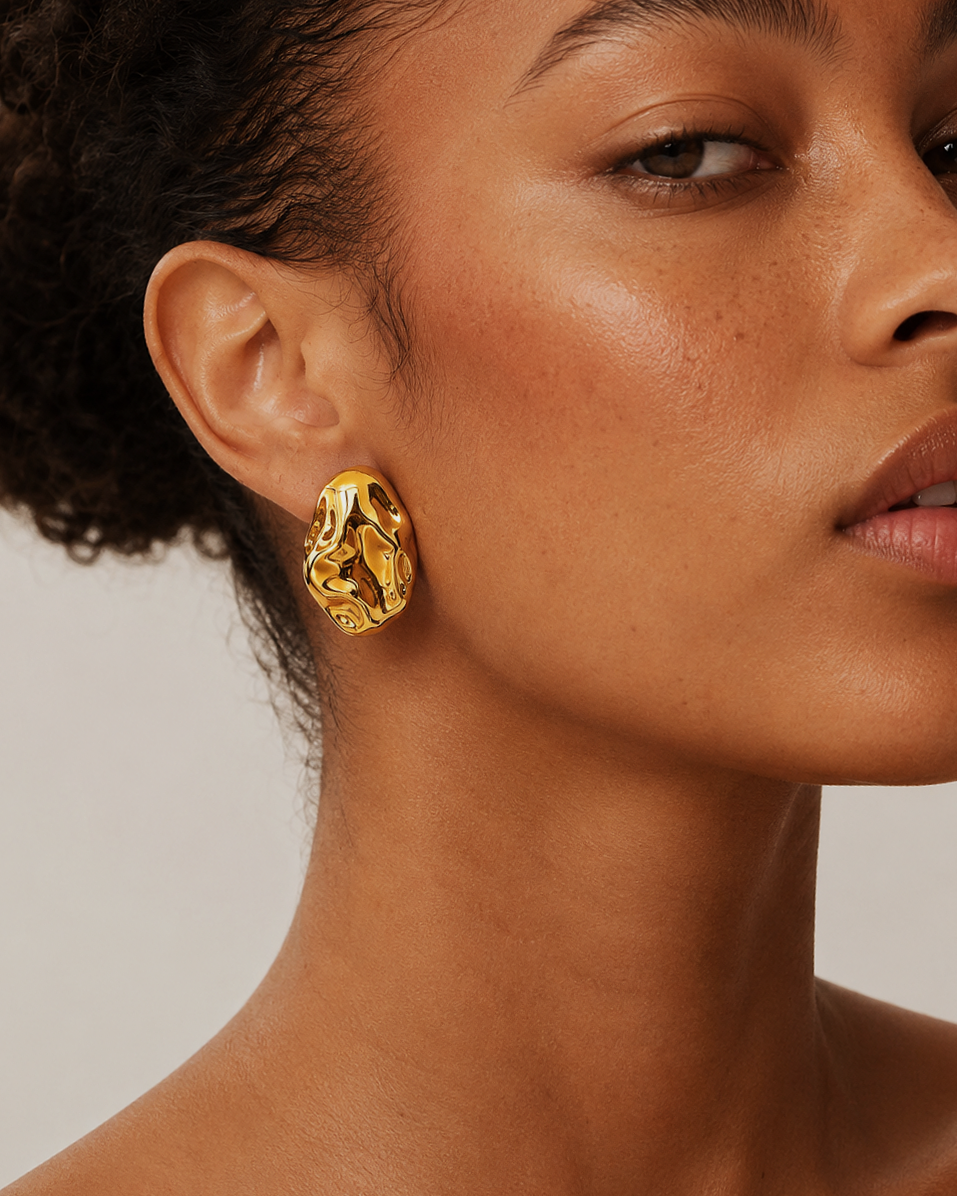 Soft Launch 18K  Earrings with cuff