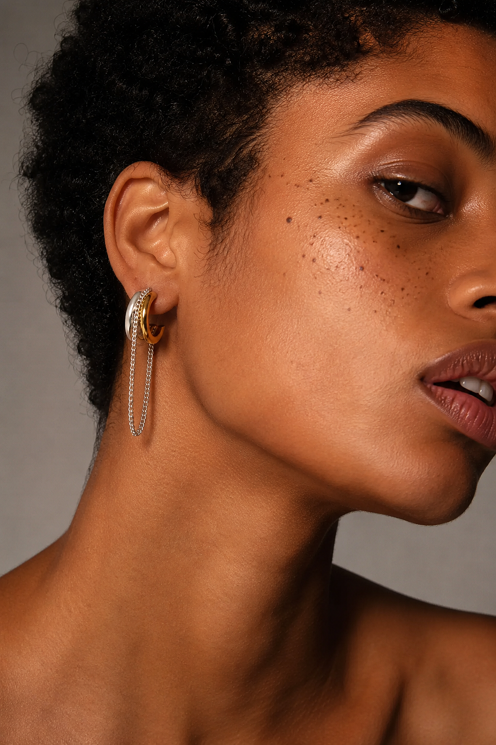 It's Complicated two-tone earrings - B E L O R I