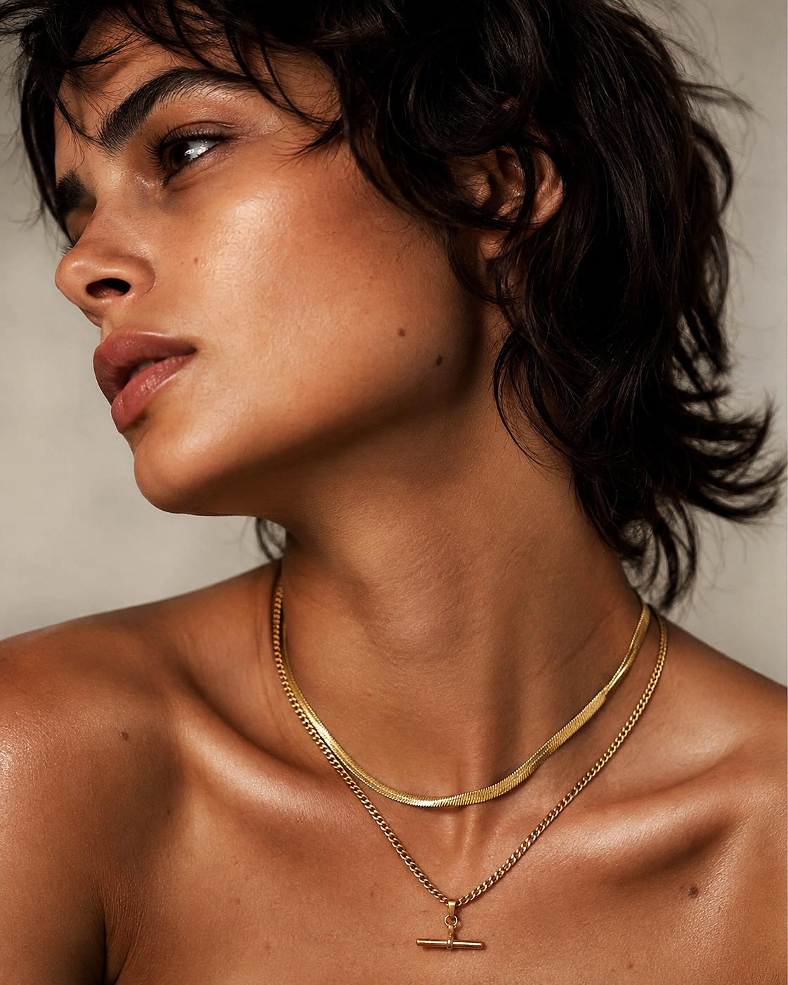 T-Bar Chain Necklace - B E L O R I