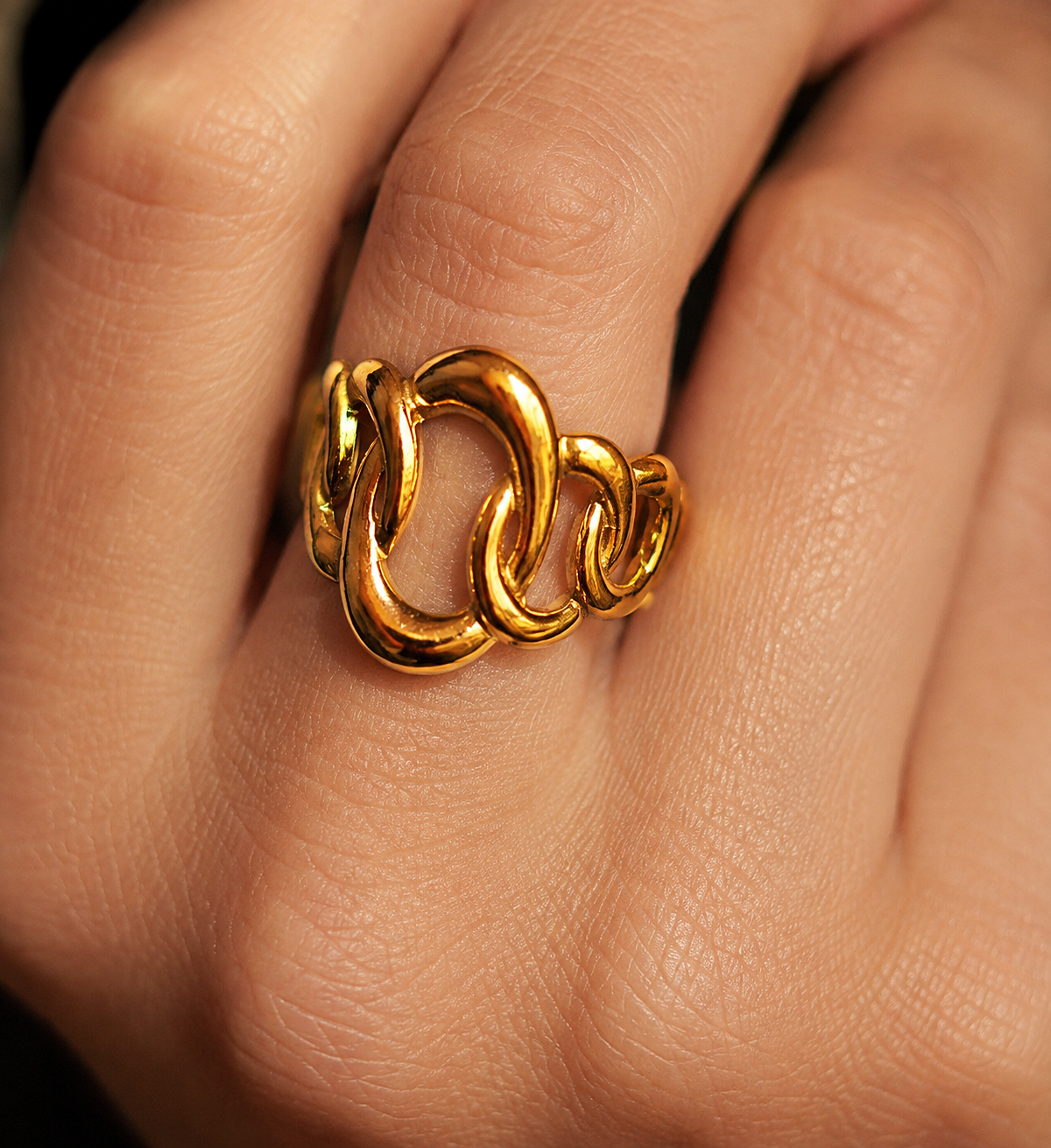 Offline 18K Gold Plated Open Ring - B E L O R I