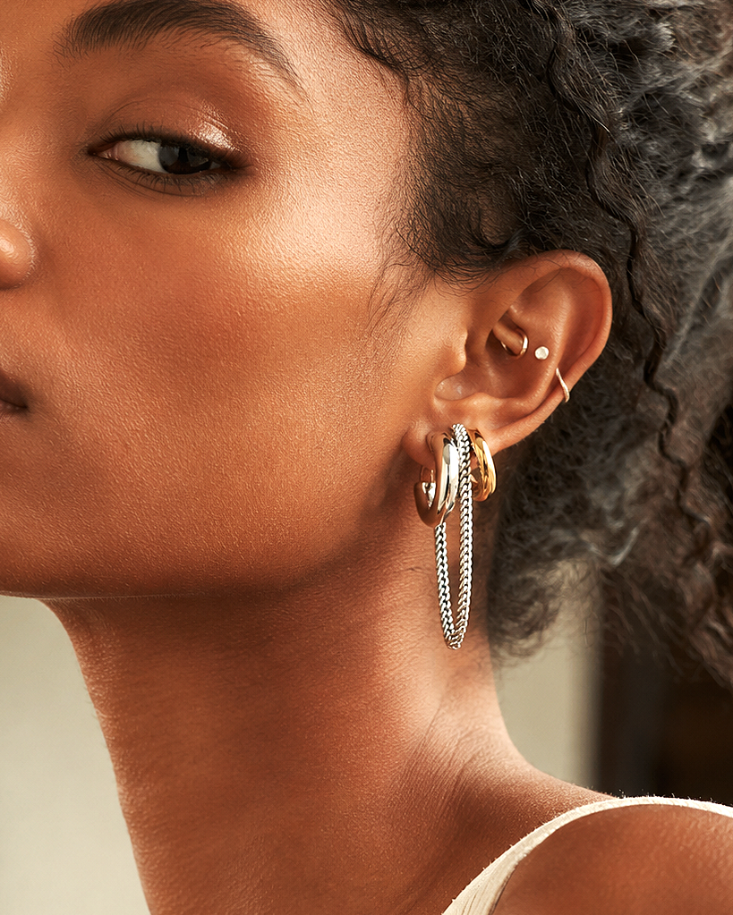 It's Complicated two-tone earrings - B E L O R I
