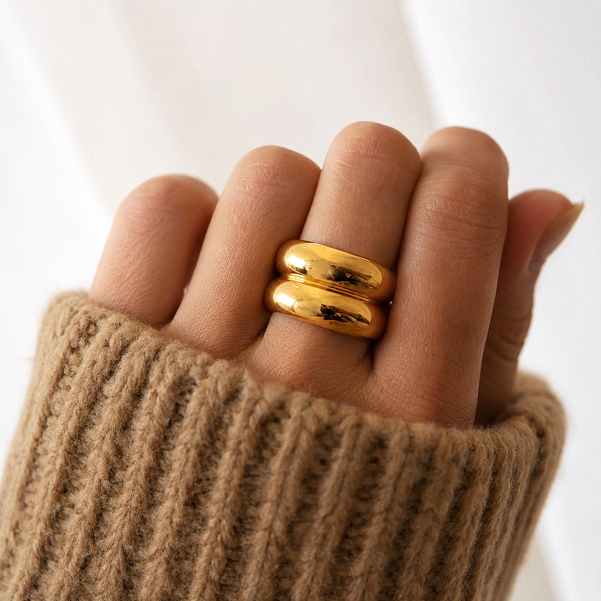 Zen 18k Gold Plated Ring - B E L O R I
