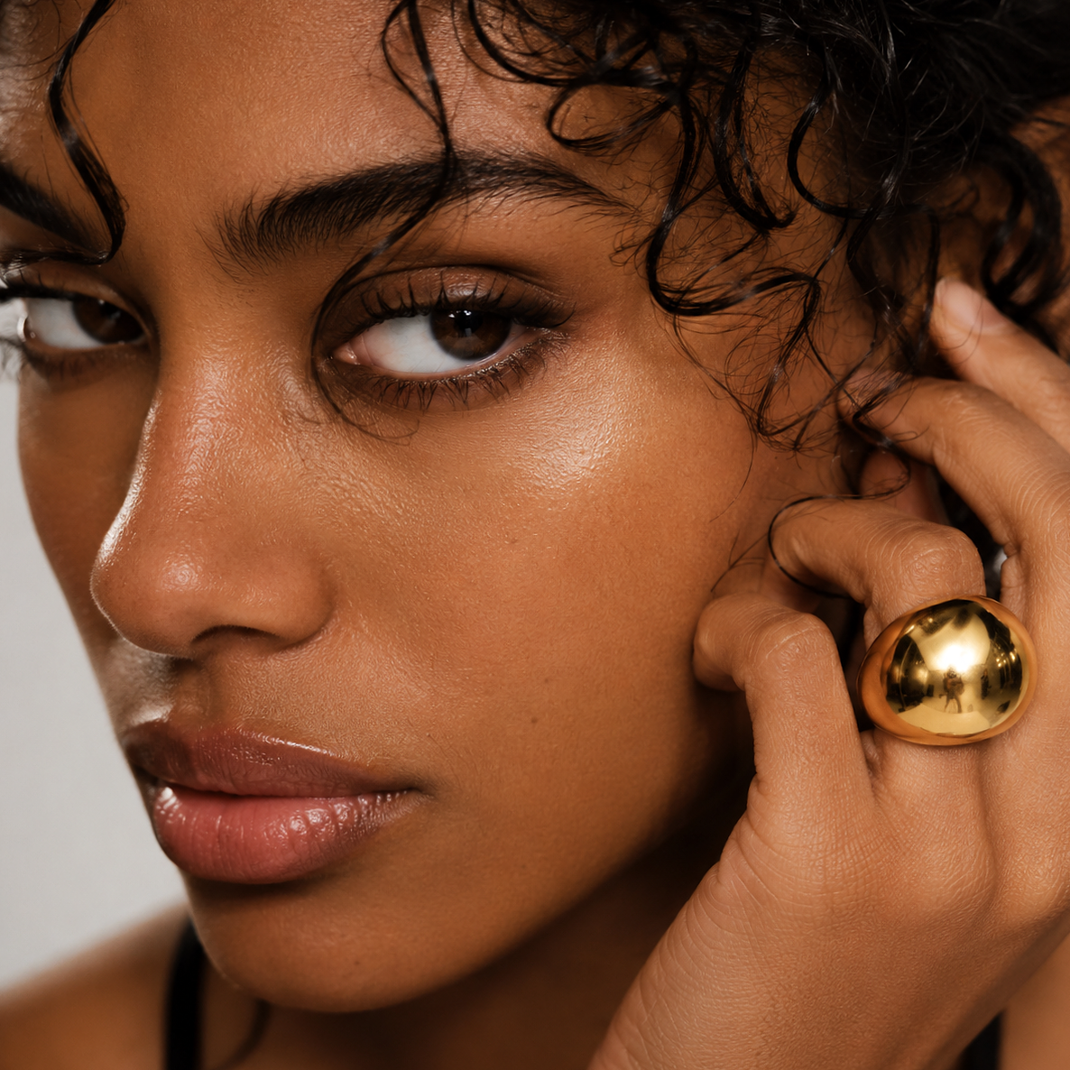 Liquid gold 18k gold plated ring - B E L O R I