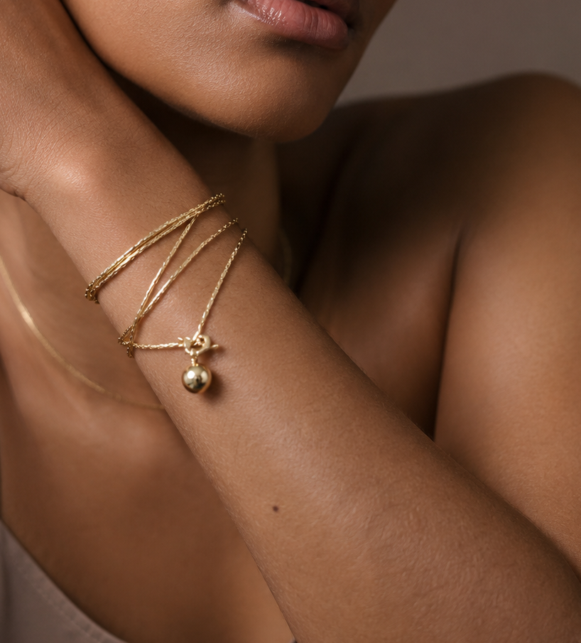 Fold 18k Gold Plated Necklace - B E L O R I