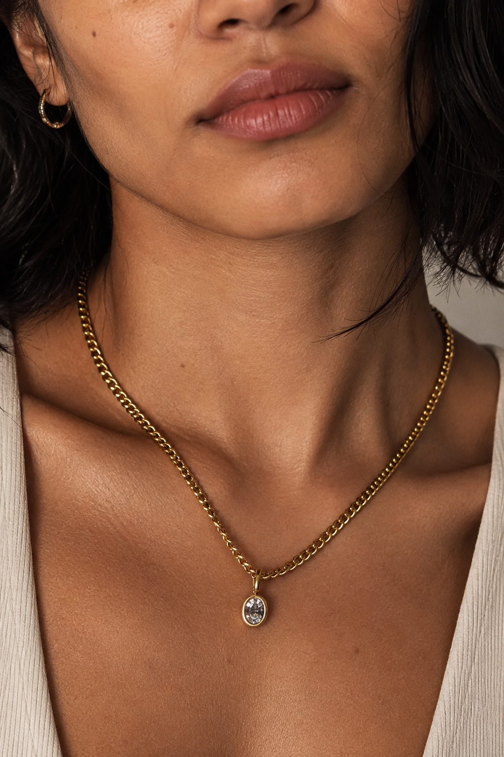 The Curb Stone Necklace - B E L O R I