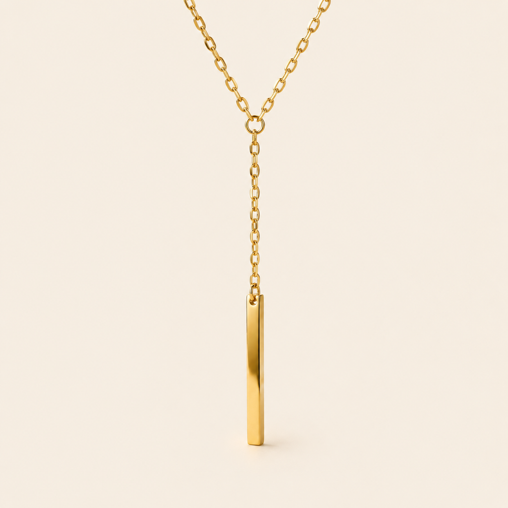 The Bar Drop Lariat Necklace
