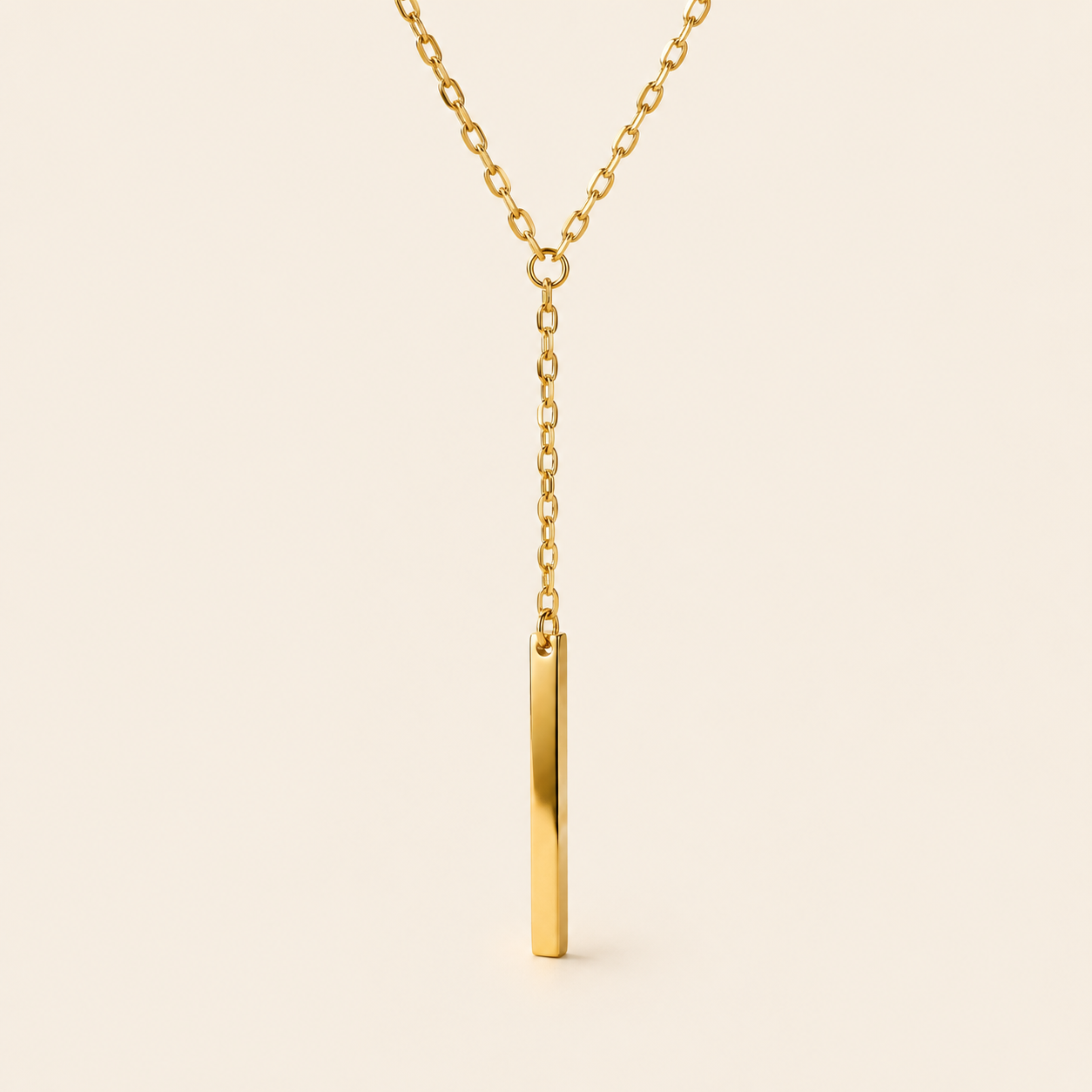 The Bar Drop Lariat Necklace