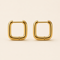 The Square Hoop Earrings