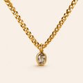 The Curb Stone Necklace