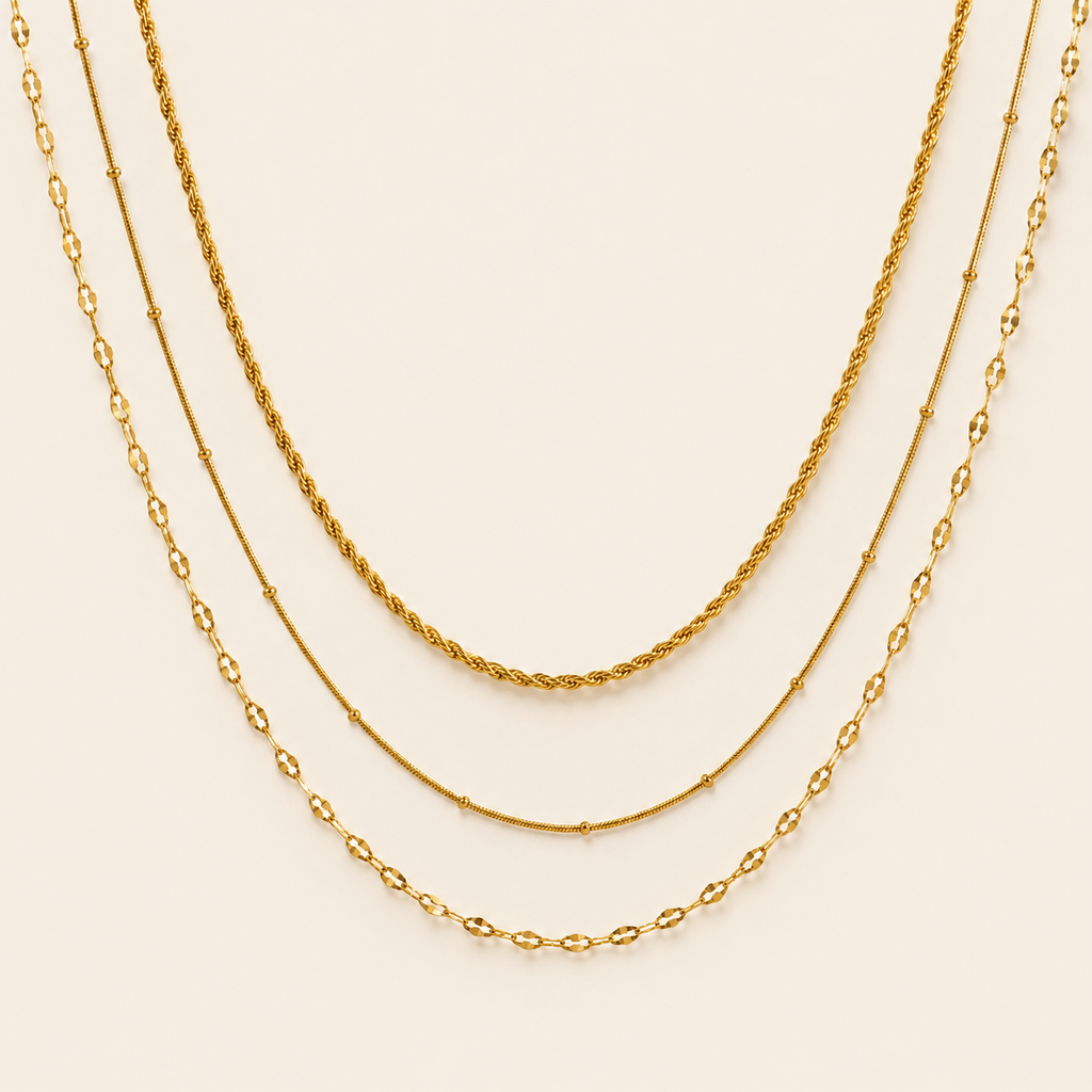 The Layered Chain Necklace Set