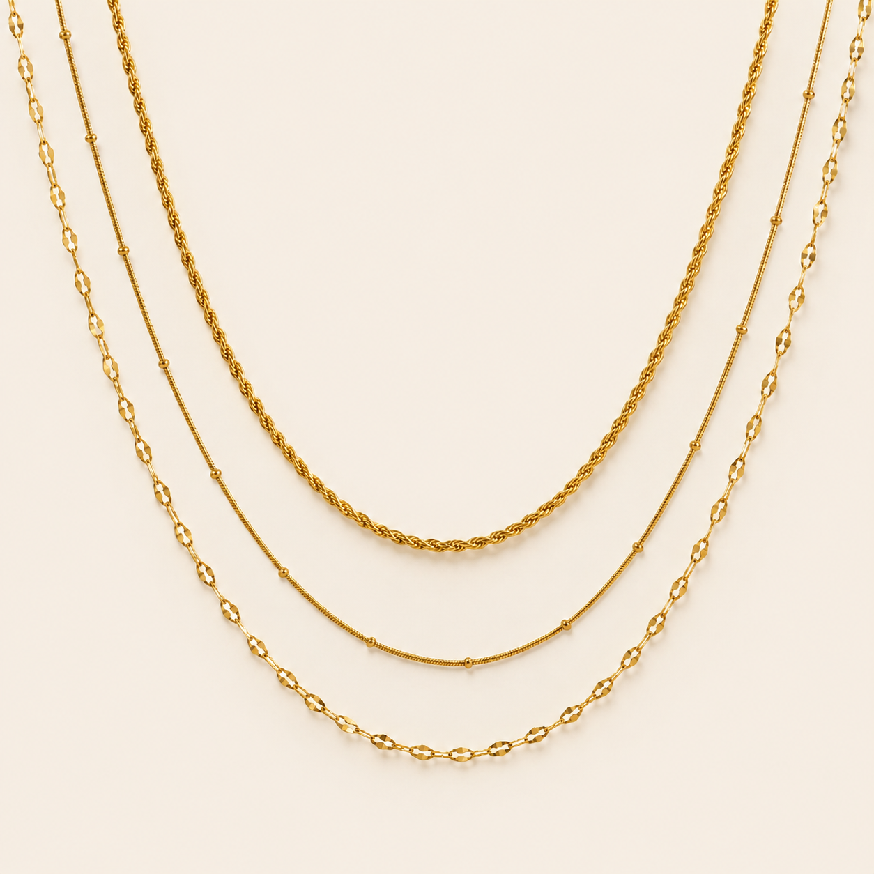 The Layered Chain Necklace Set