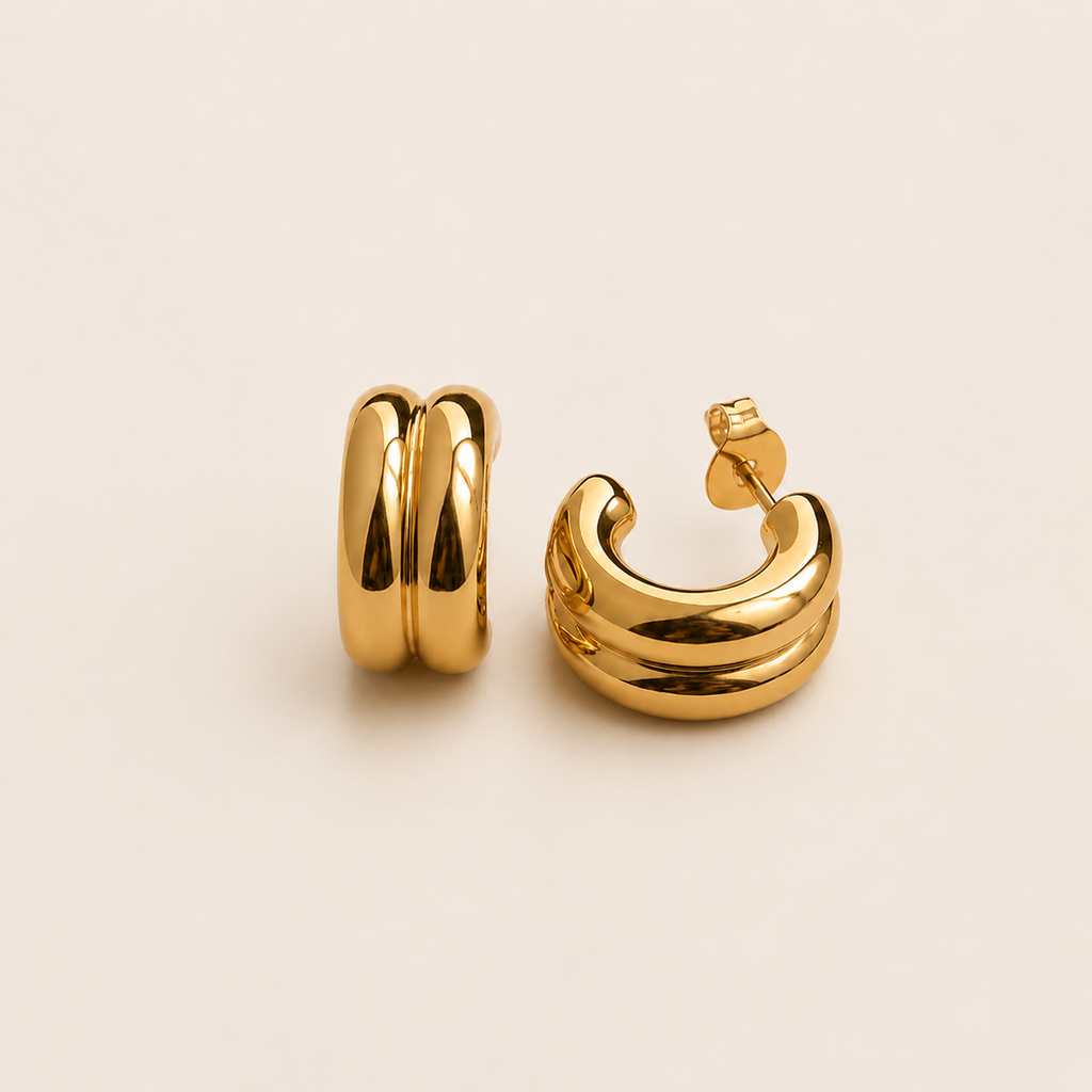 Sculpted Double Band Huggies