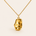 Sculpted Molten Nugget Necklace