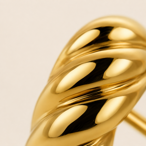 The Twisted Huggie Earrings