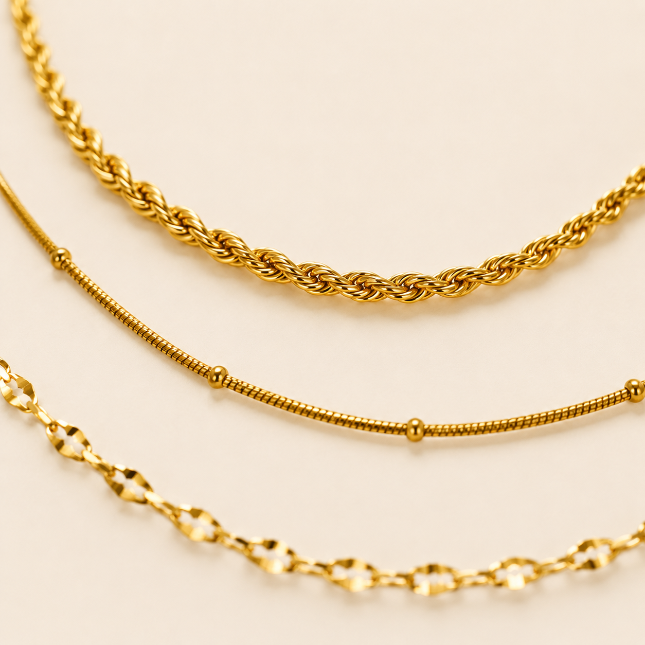 The Layered Chain Necklace Set
