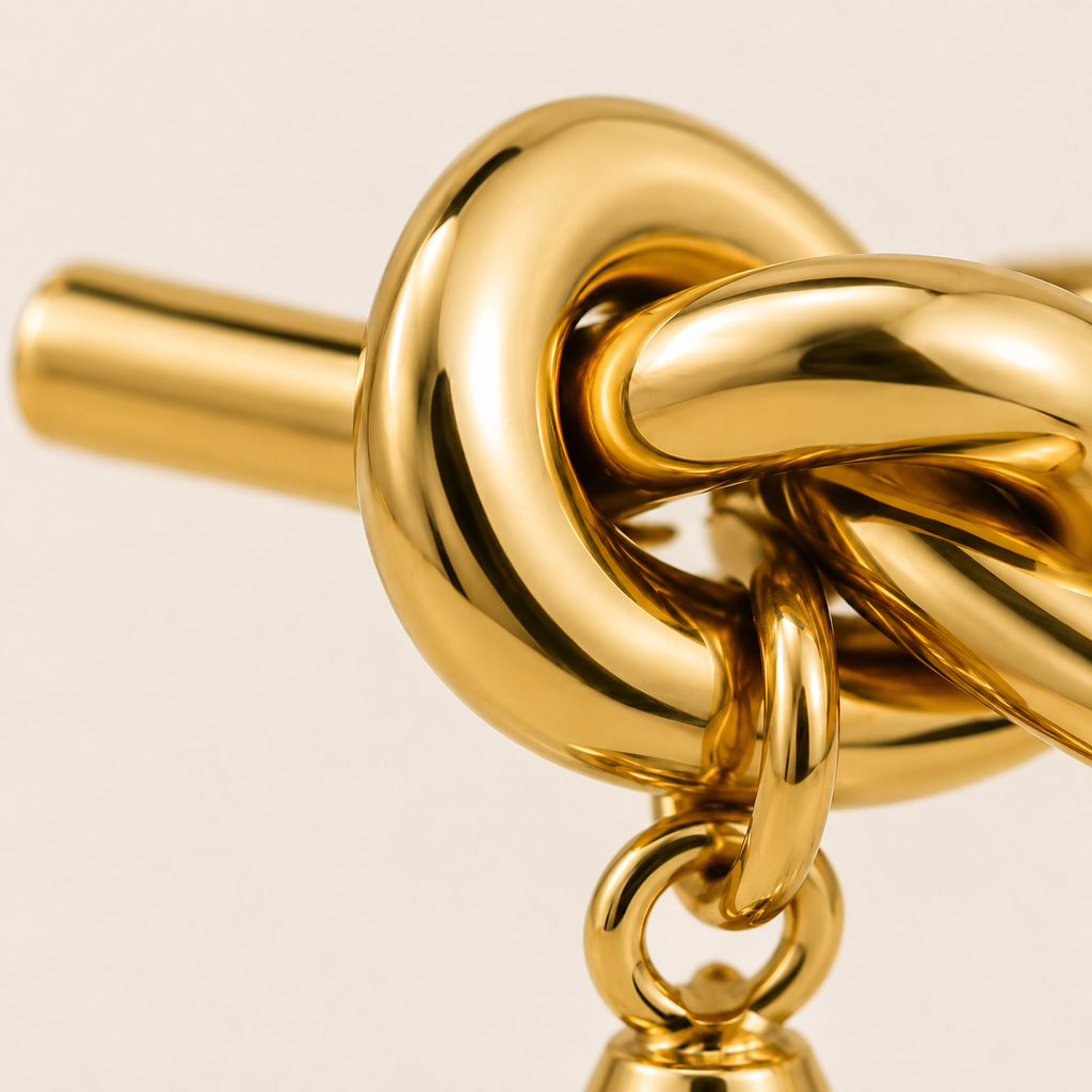 The Pearl Knot Drop Earrings