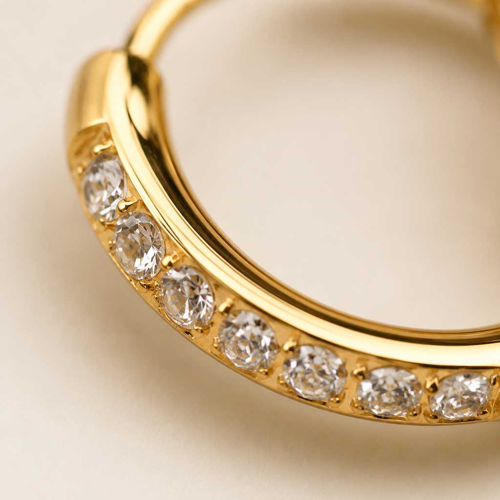 The Crystal Hoop Earrings