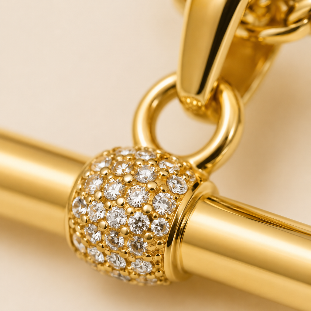 Crystal T-Bar Chain