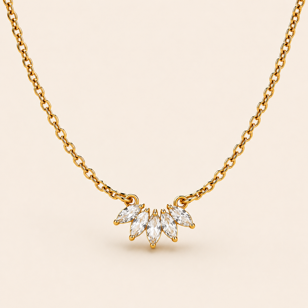 The Marquise Cluster Necklace