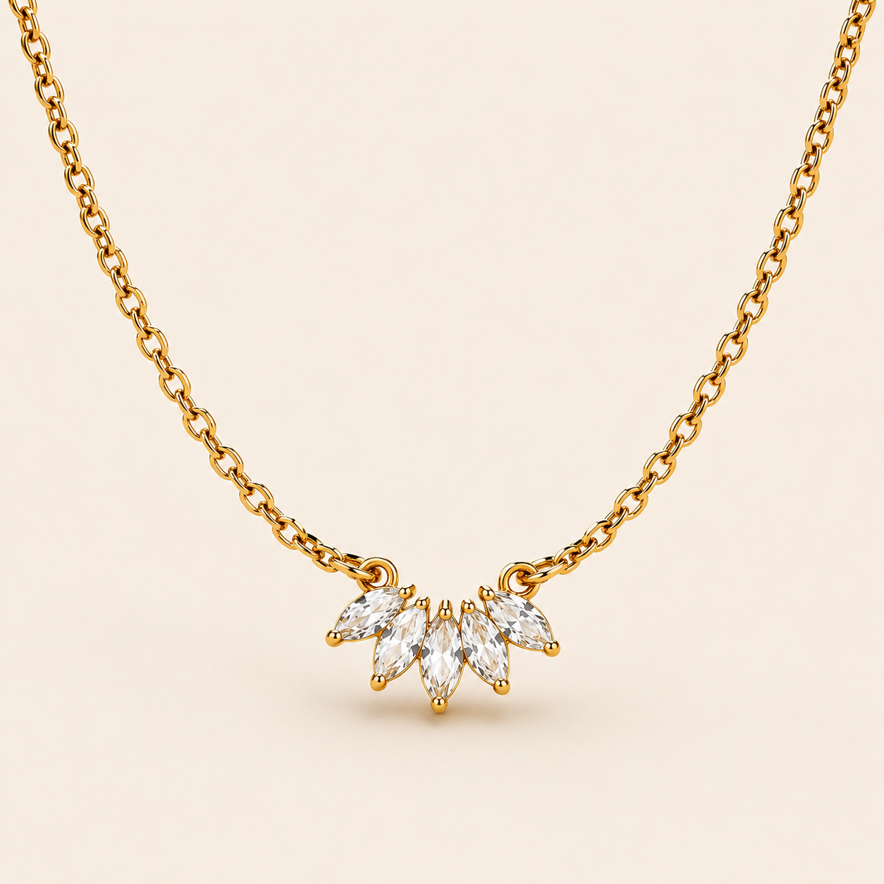 The Marquise Cluster Necklace