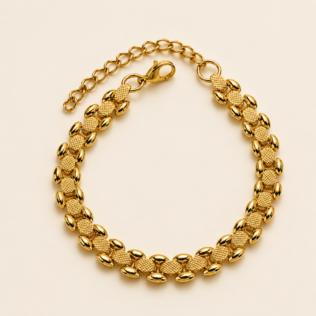 The Textured Link Bracelet