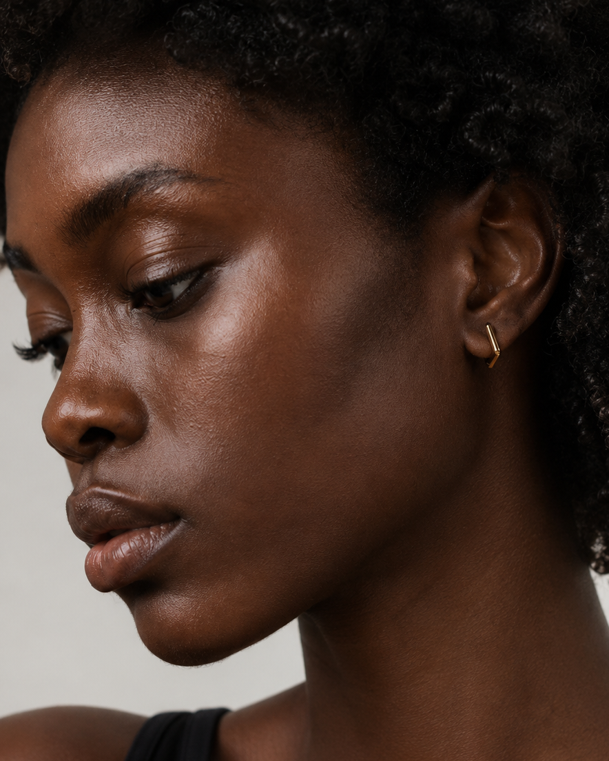 The Square Hoop Earrings