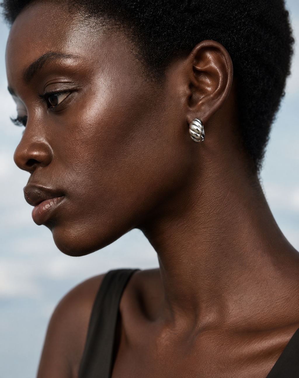 The Twisted Huggie Earrings