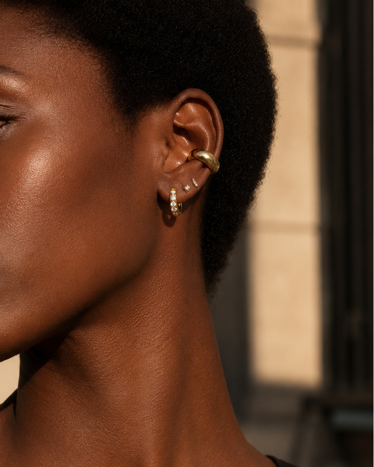 The Crystal Hoop Earrings