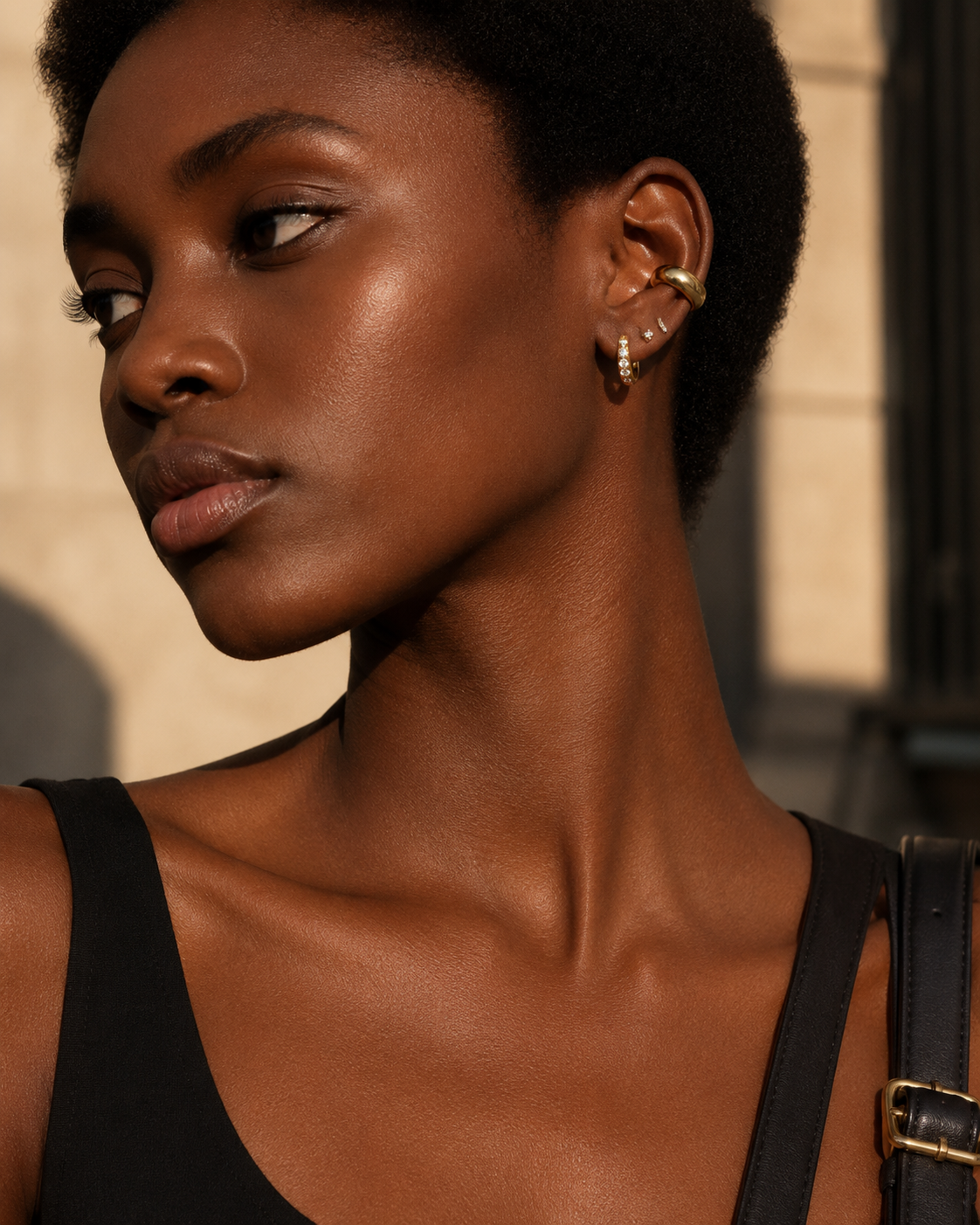The Crystal Hoop Earrings