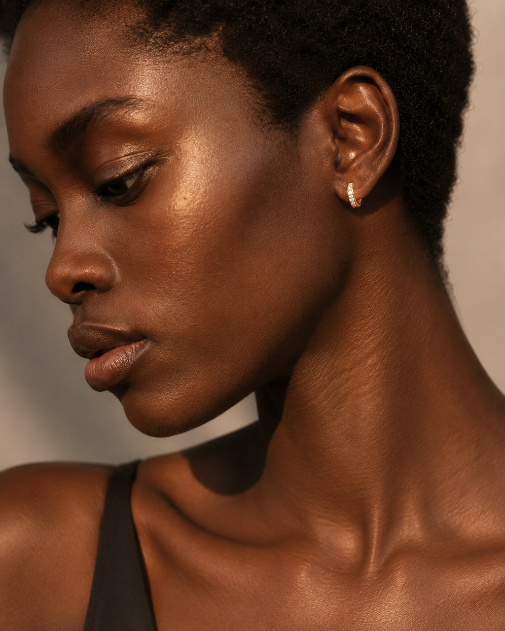 The Crystal Hoop Earrings