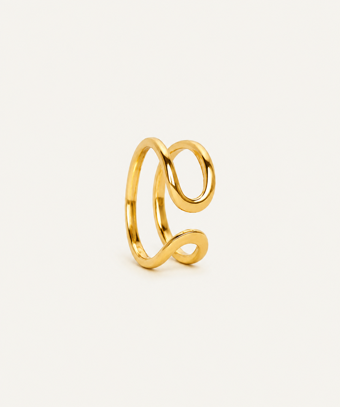 On Hold 18K Gold Plated Ear Cuff - B E L O R I