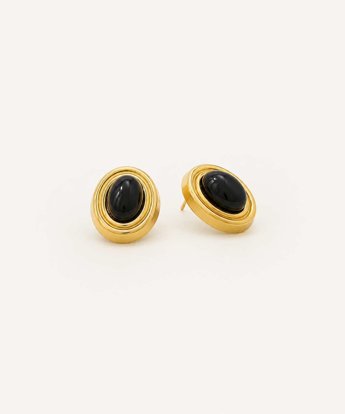Dark Side 18K Gold Plated Earrings - B E L O R I