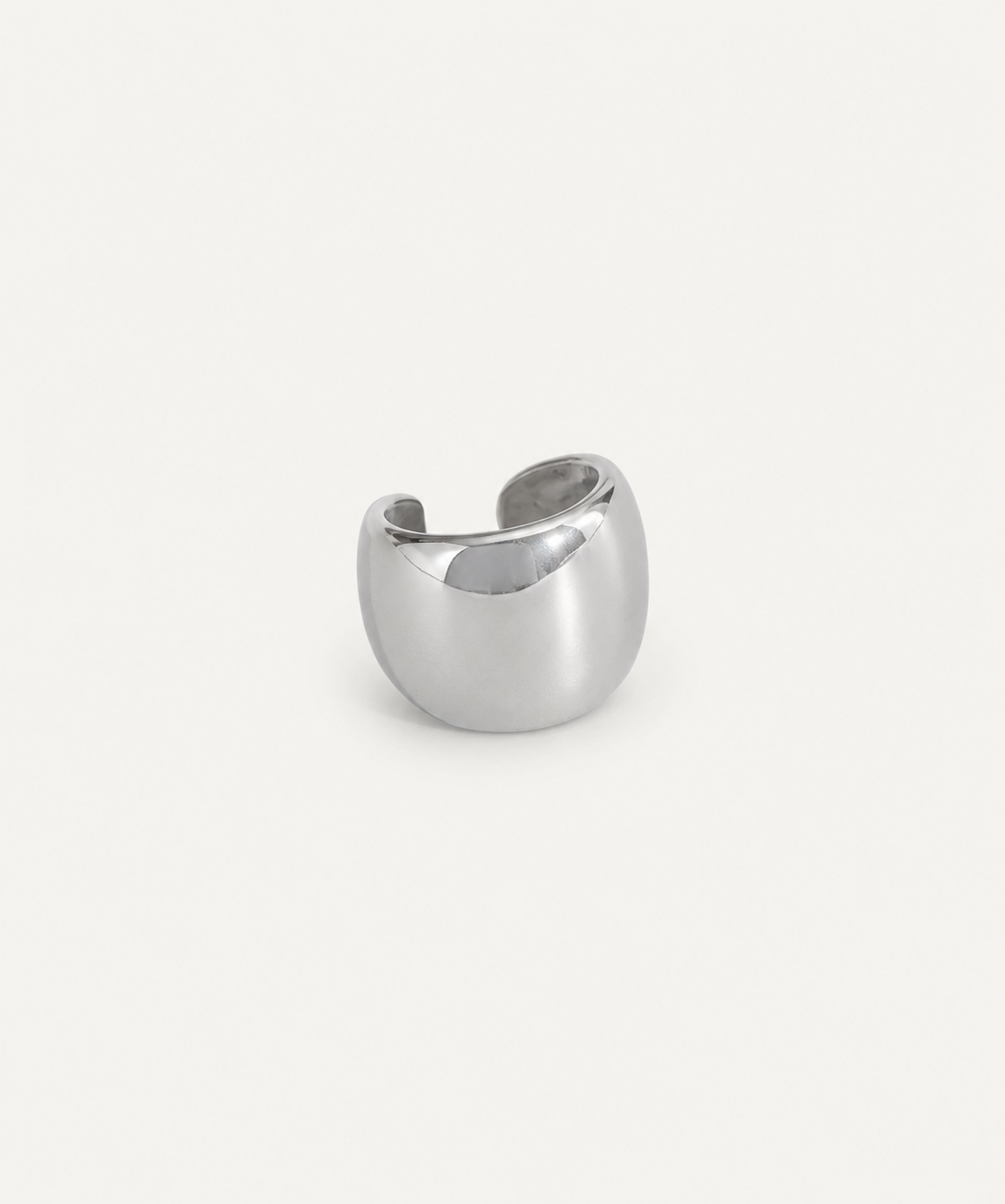 Hard Stop Silver Plated Ear Cuff - B E L O R I