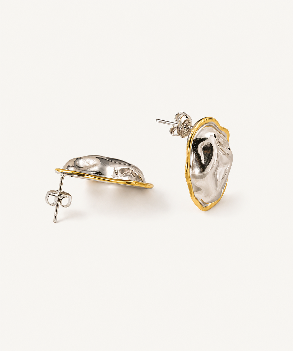 Echo Two Toned Earrings - B E L O R I