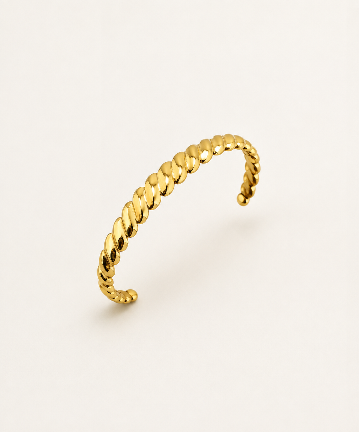 On Repeat 18K Gold-Plated Cuff Bracelet - B E L O R I
