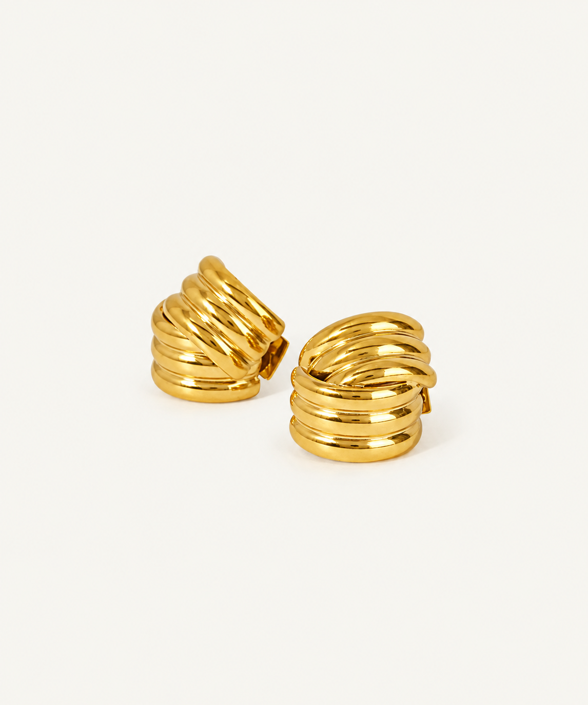 Heavy Rotation 18K Gold Plated Earrings - B E L O R I