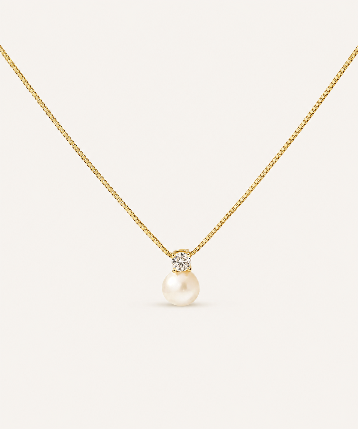 The Pearl & Crystal Necklace - B E L O R I