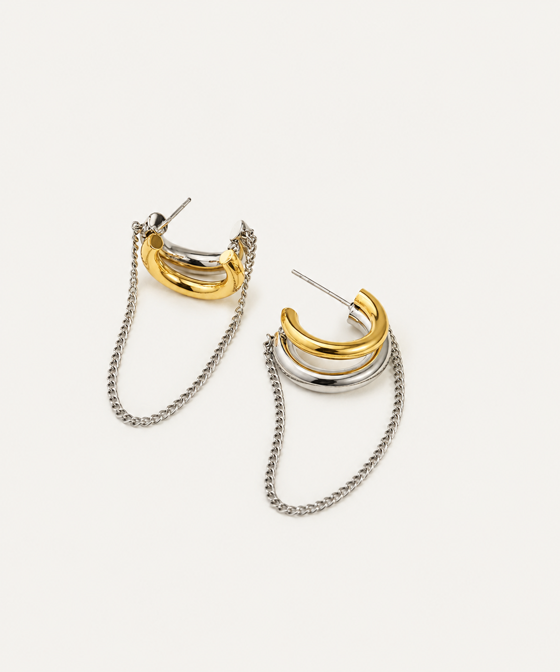 It's Complicated two-tone earrings - B E L O R I