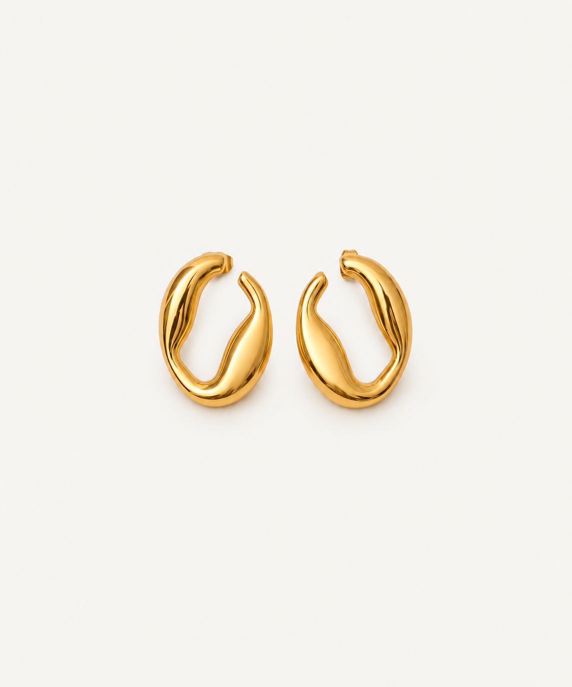 Pulse 18K Gold earrings