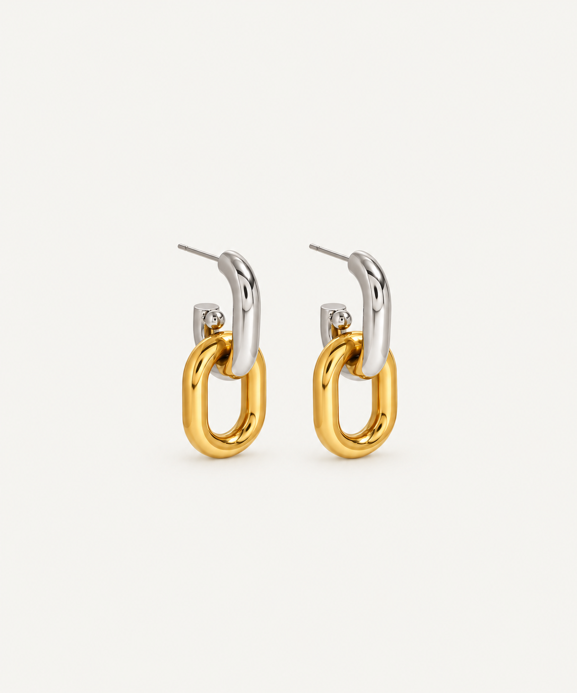 Off the Record Two-Tone earrings