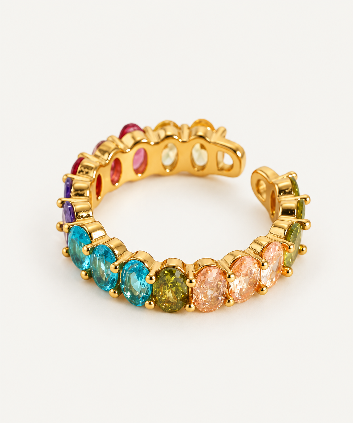 Ripple ring 18k