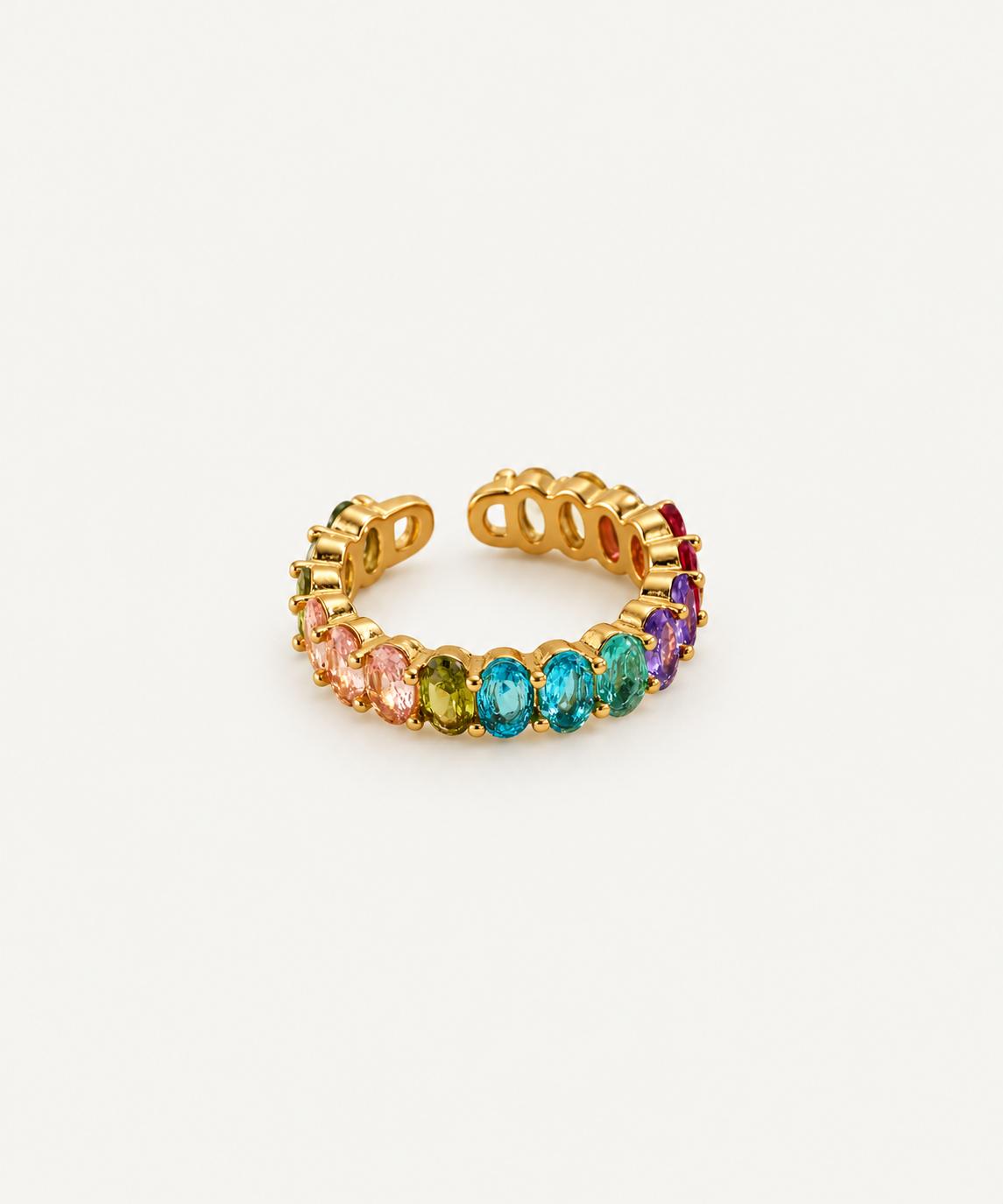 Ripple ring 18k