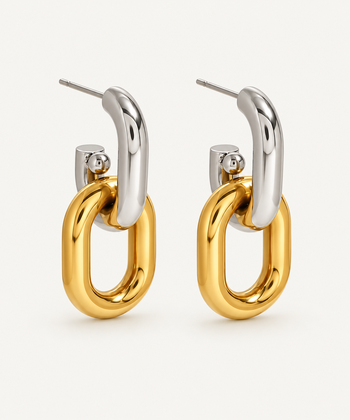 Off the Record Two-Tone earrings