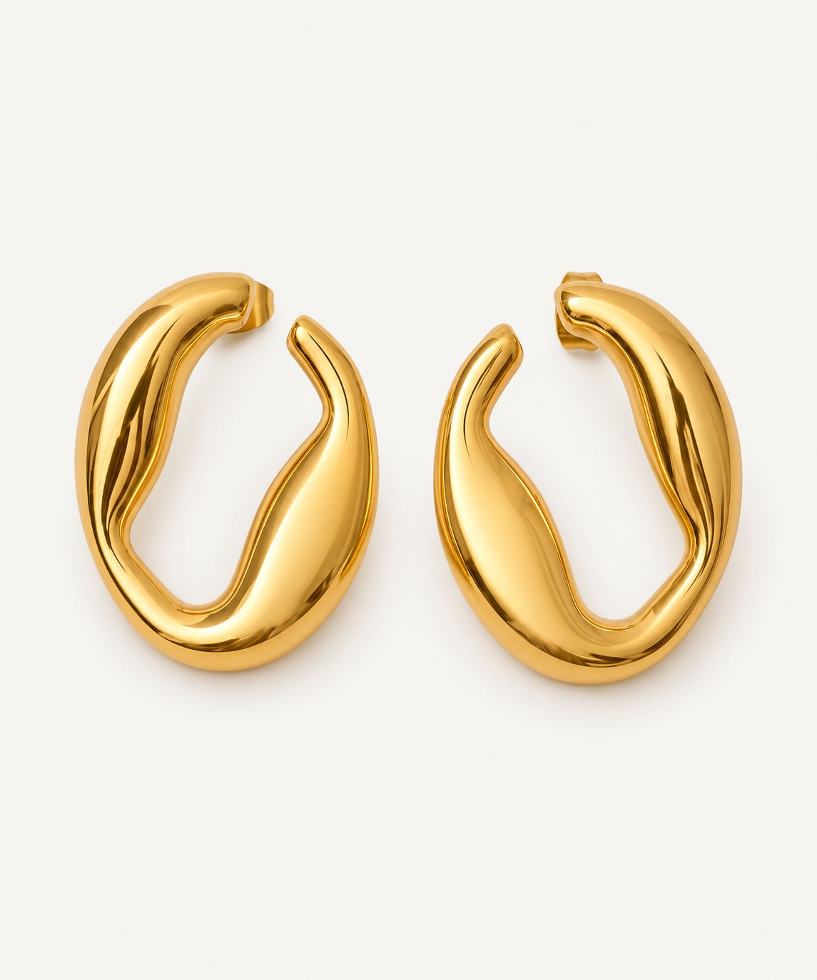 Pulse 18K Gold earrings