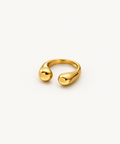Daybreak 18k gold plated open ring