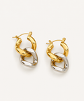 Dual-Toned Sculpted Link Drops