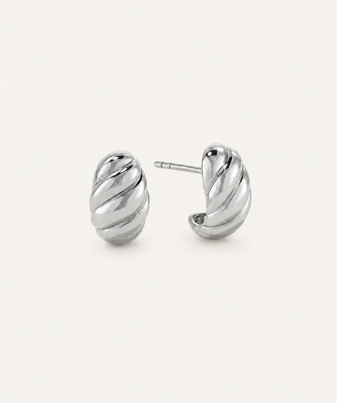The Twisted Huggie Earrings