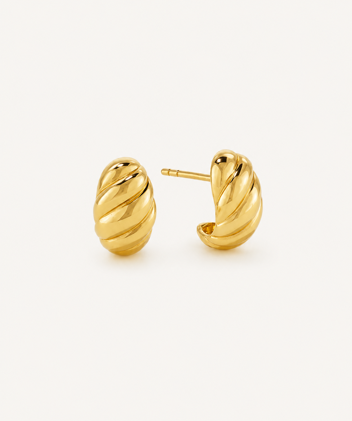 The Twisted Huggie Earrings