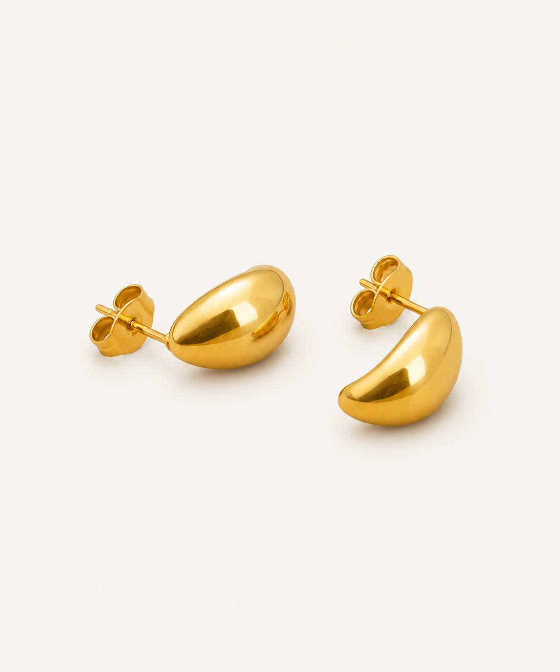 The Gold Drop Stud Earrings